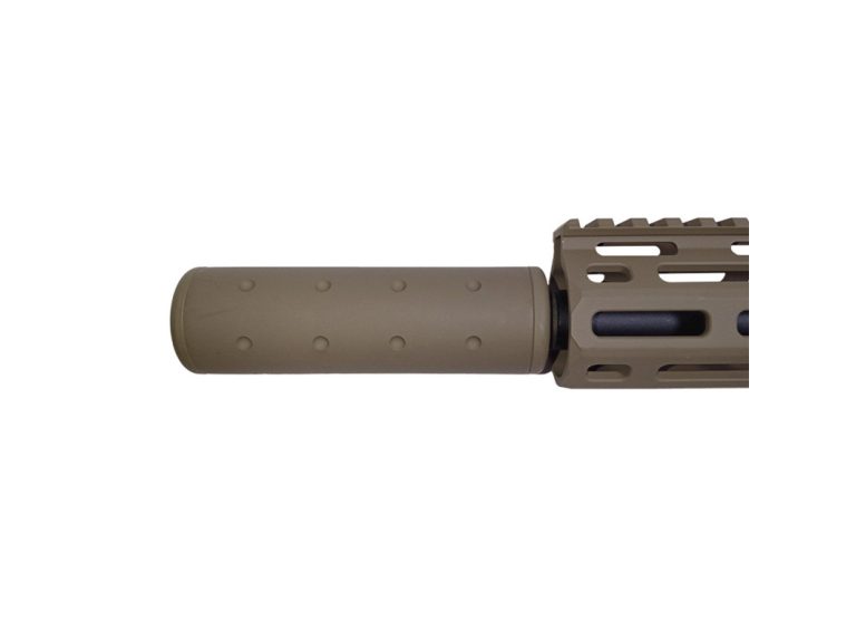 Réplica AEG M4 Saigo Kenji Kensei Short ETU Tan Silenciador