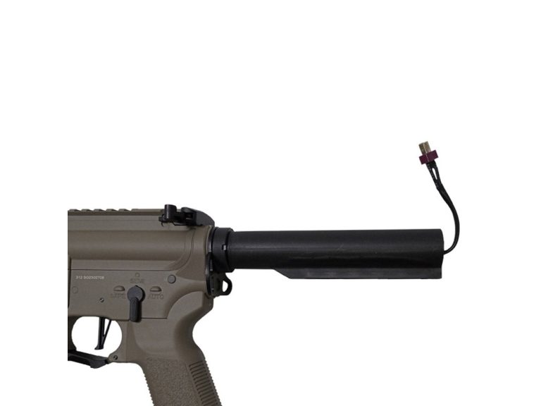 Réplica AEG Kenji Kensei Long ETU Saigo Defense Tan Conector T-dean