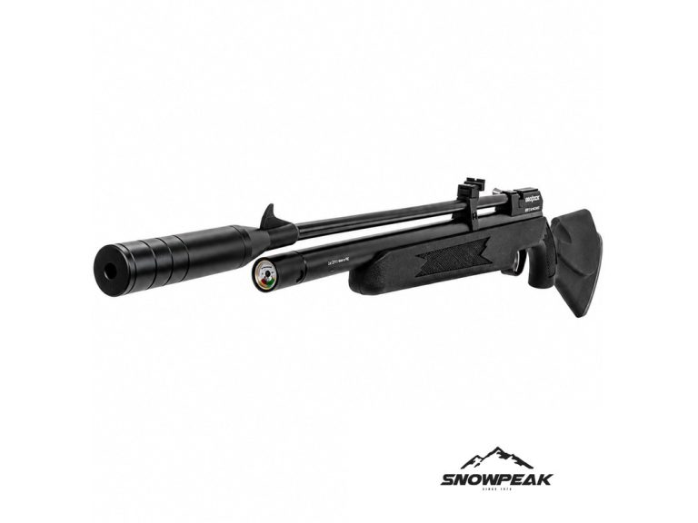 Vista diagonal de la carabina PCP Snowpeak Zasdar PR900
