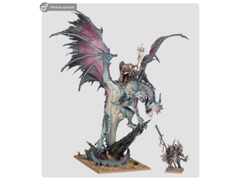 Lord on Chaos Dragon The Old World en pose de combate