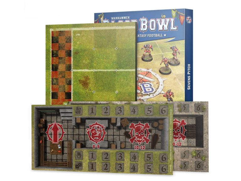 Campo Blood Bowl Sietes desplegado para jugar