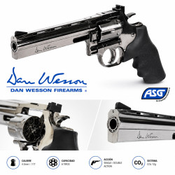 Revolver Dan Wesson 715 6 Steel Grey de lado
