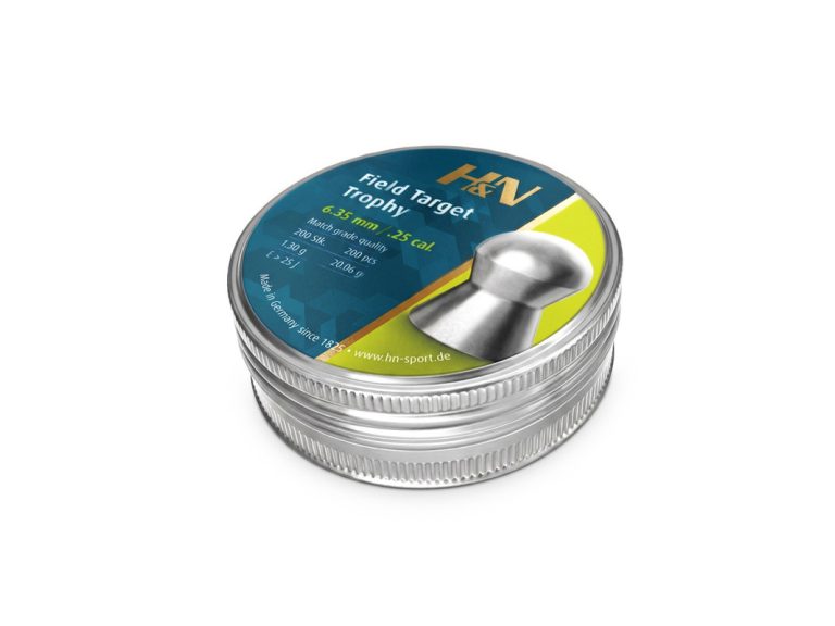 Balines H&N Field Target Trophy Cal 6,35 mm 200 Uds caja