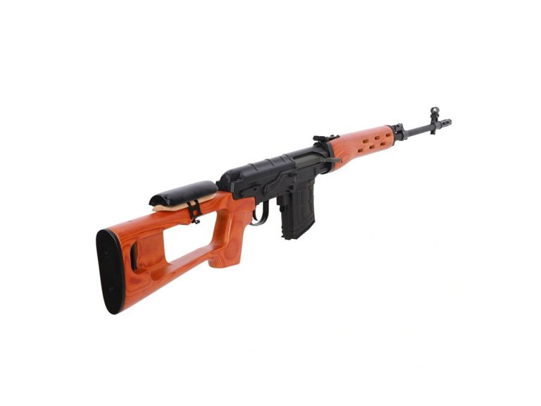 Specna Arms Svd Retro Muelle Madera vista trasera culata