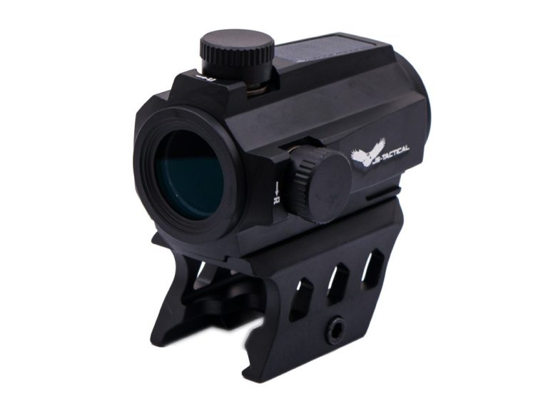 JS-Tactical Red Dot Solar Negro vista lateral