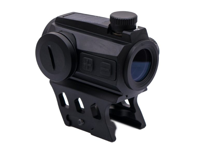 JS-Tactical Red Dot Solar Negro con doble montura