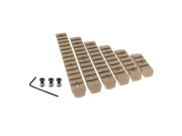 Rails Keymod Nailon BO Tan vista completa
