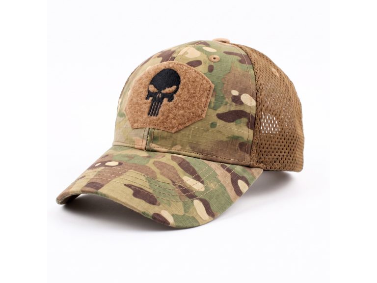 Gorra Inmortal Punisher Velcro Multicam vista frontal