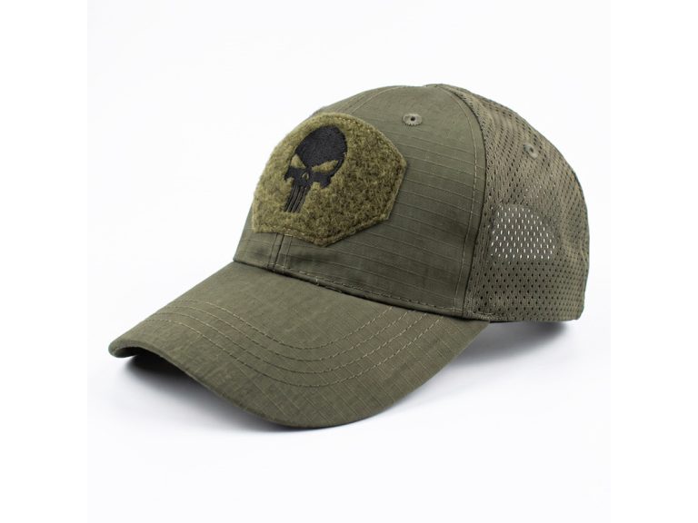 Gorra Inmortal Punisher Velcro Verde de frente