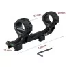 Montura metálica para visor One Piece GE01 negra con nivel de ajuste, perfecta para tiradores selectos y snipers.