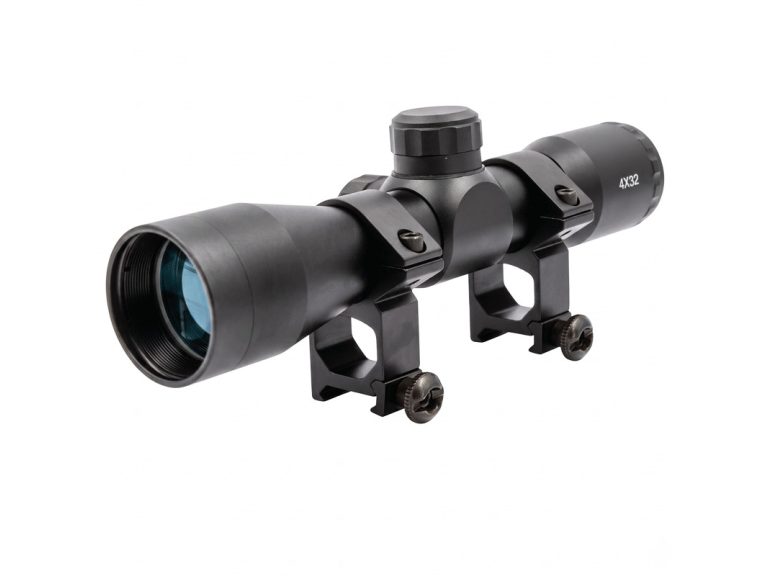 Visor Arsenic 4x32 Iluminado vista frontal de la lente