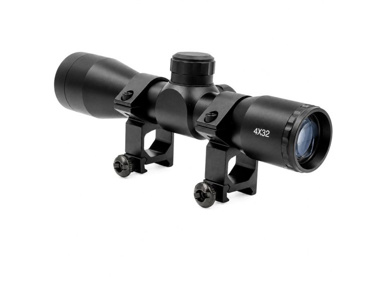 Visor Arsenic Argon 4x32 Negro perspectiva de lado
