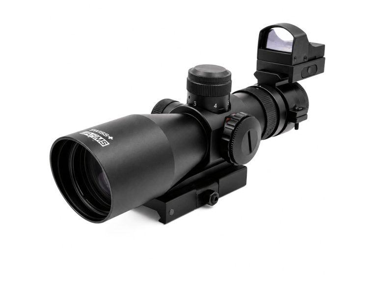 Visor Arsenic Argon 3-9x42 Con Red Dot Negro lateral izquierdo