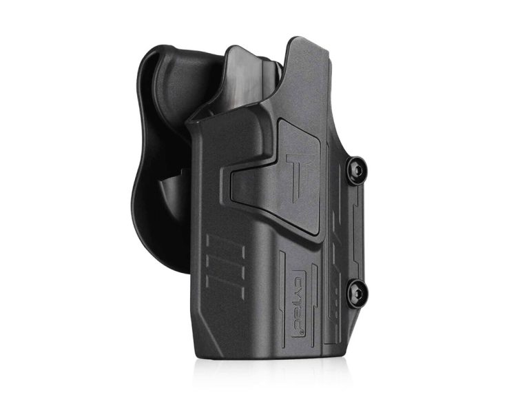 Funda Pistola Rigida Cytac Universal Mega-Fit Negra de frente
