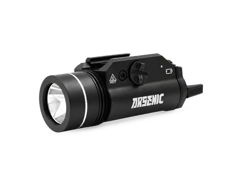 Linterna Táctica 1000 lm Negro vista frontal