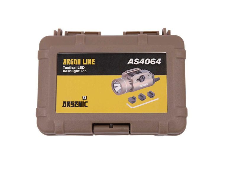 Linterna Tactica Arsenic AS4064 Tan en caja