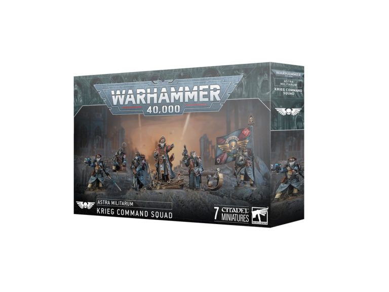 Caja del kit Escuadra de Mando de Krieg para Warhammer 40k