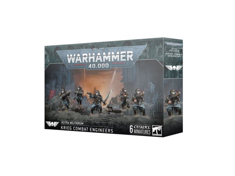 Caja del kit Ingenieros de Combate de Krieg Warhammer 40k