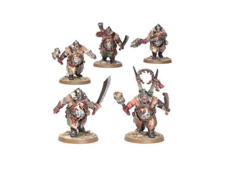 Miniatura Glotones Mascatribus Ogors en pose de combate