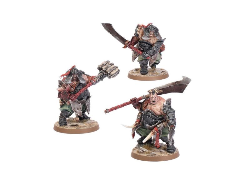 Miniatura Tripasduras Mascatribus Ogors armada con mandoble
