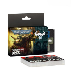 Tarjetas del Pack de mando Orkos en inglés para 40k