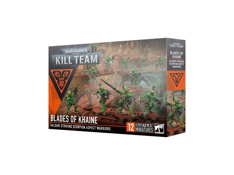 Caja del kit de miniaturas Kill Team Filos de Khaine