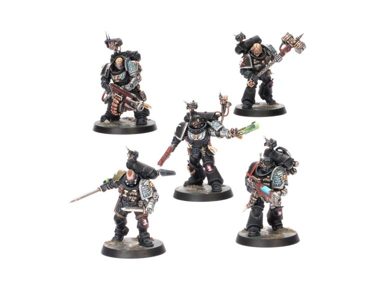 Miniaturas de Kill Team Vigías de la Muerte pintadas
