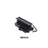 Rail elevador 80 mm QD en color negro, ideal para mejorar el encare de las máscaras.