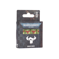 Caja del set Dados de los Orkos para Warhammer 40000