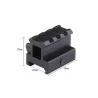 Rail elevador 40 mm, mejora el encare de la máscara, fabricado en material metálico negro.