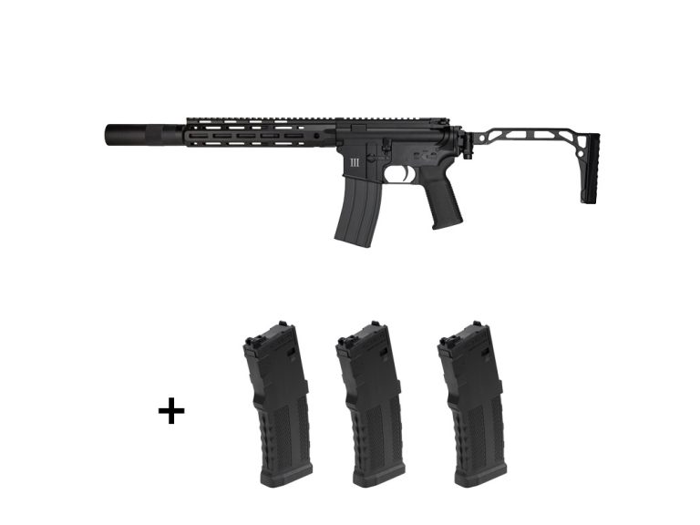 Secutor Centurion III Black Mws Gbb + 3 Cargadores Centurion