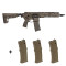 Fusil Secutor Centurion V Coyote MWS GBB vista lateral