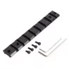Rail Picatinny superior para VSR10 Marui, fabricado en metal negro, ideal para acoplar miras.