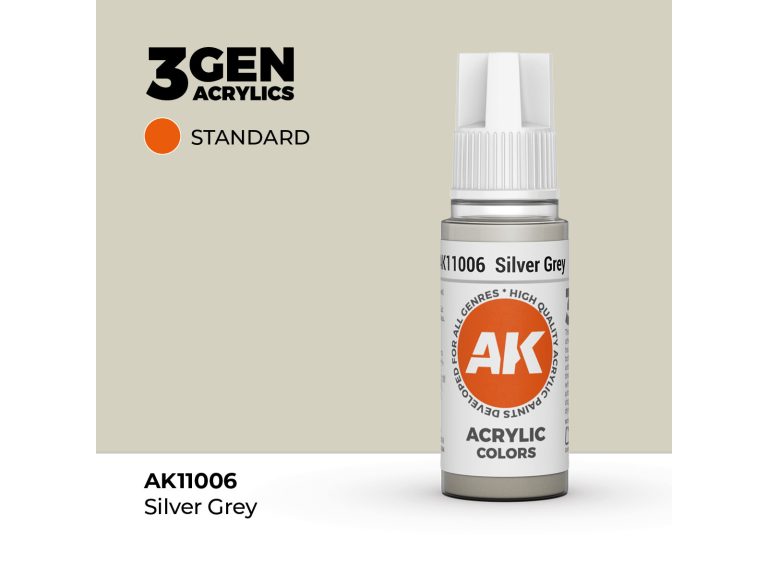 Bote de pintura Silver Grey AK Interactive