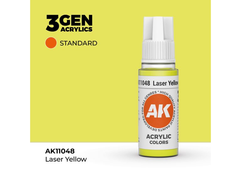 Bote de pintura Laser Yellow AK Interactive