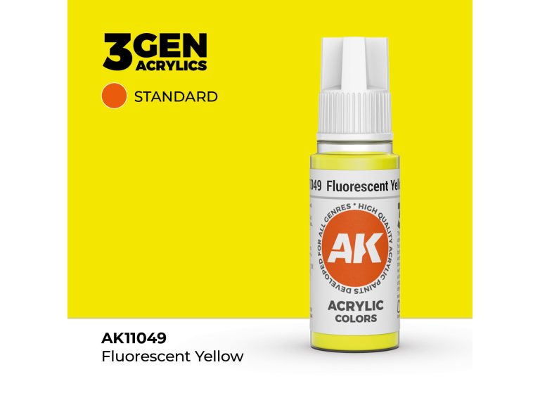 Bote de pintura Fluorescent Yellow AK Interactive