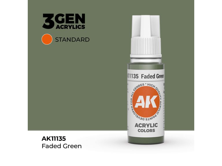 Bote de pintura Faded Green AK Interactive