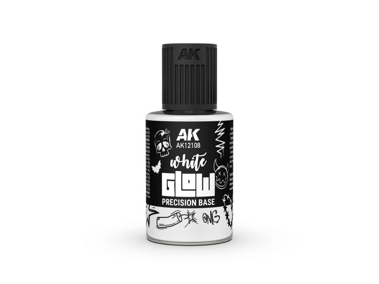 Bote de White Glow Precision Base AK Interactive