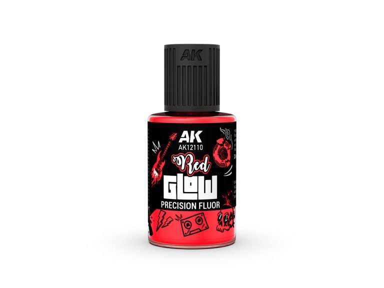Bote de Red Glow Precision Fluor AK Interactive