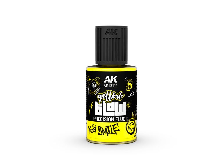 Bote de Yellow Glow Precision Fluor AK Interactive