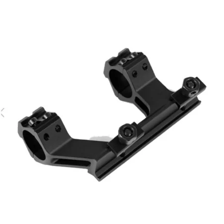 Soporte de aluminio para visor 25mm Novritsch, ideal para miras cortas o largas, con anclaje para railes Picatinny.