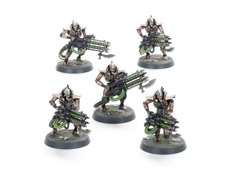 Necrones Inmortales montados y pintados