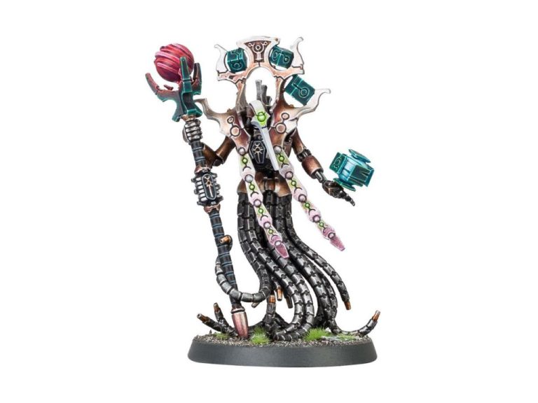 Cronomante necron montado y pintado