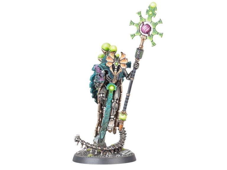 Orikan el Adivino Necrones montado y pintado