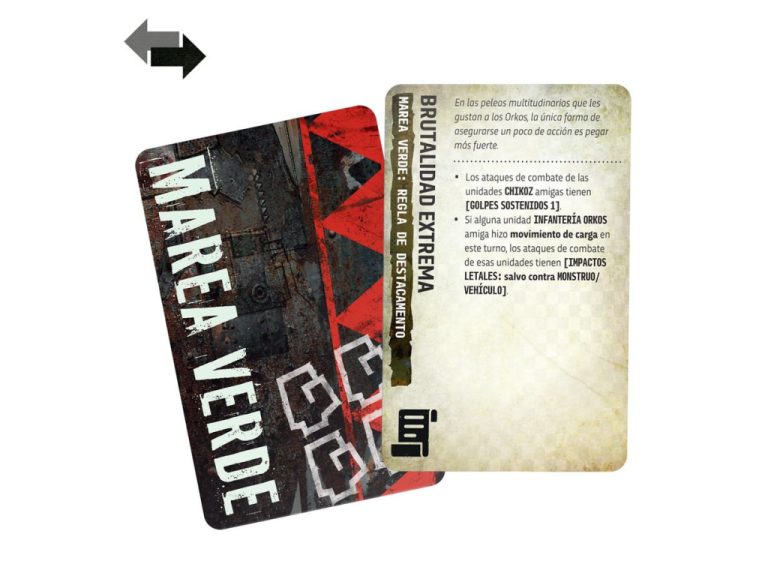 Tarjetas del Pack de mando Orkos para Warhammer 40000