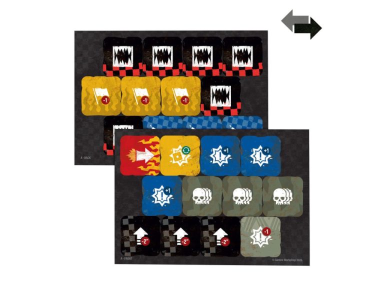 Marcadores de doble cara del Pack de mando Orkos