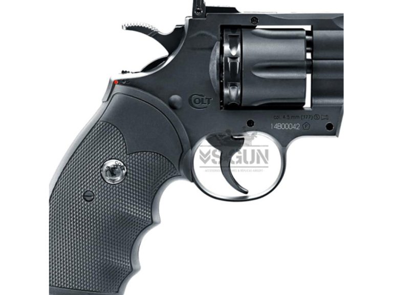 Revólver Python Umarex 4,5 mm detalles marcajes