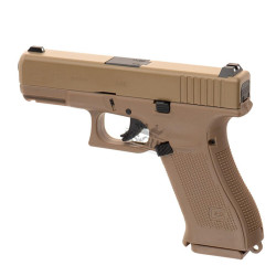 Pistola 4.5mm Umarex Glock 19X Tan CO2 vista lateral 2