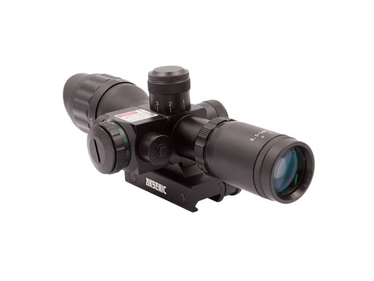 Visor Arsenic 2.5-10x32 Aoeg Con Láser Negro de frente