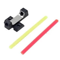 Alza delantera con fibra óptica Hi-Capa CowCow, aluminio CNC ultraligero, varillas de fibra óptica de alta luminosidad.